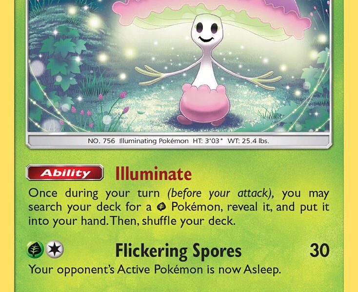 Shiinotic Pokemon Kaart
