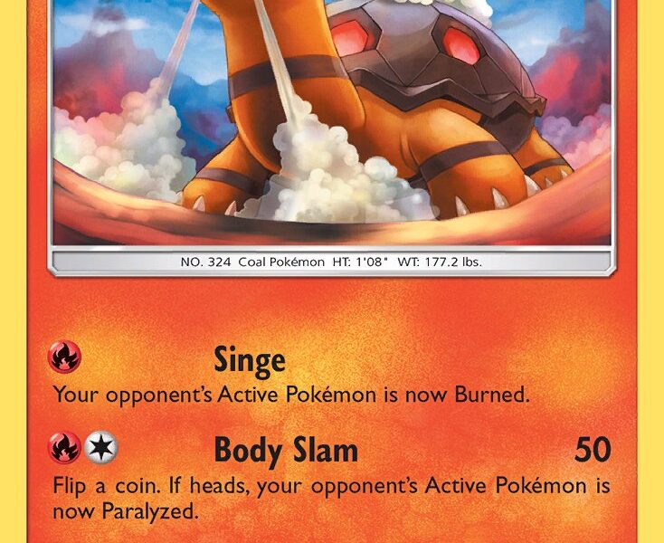 Torkoal Pokemon Kaart