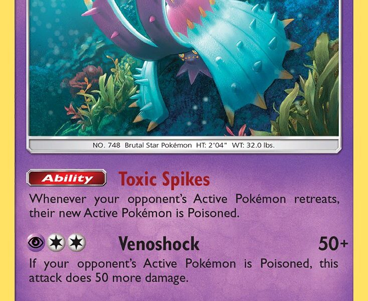 Toxapex Pokemon Kaart