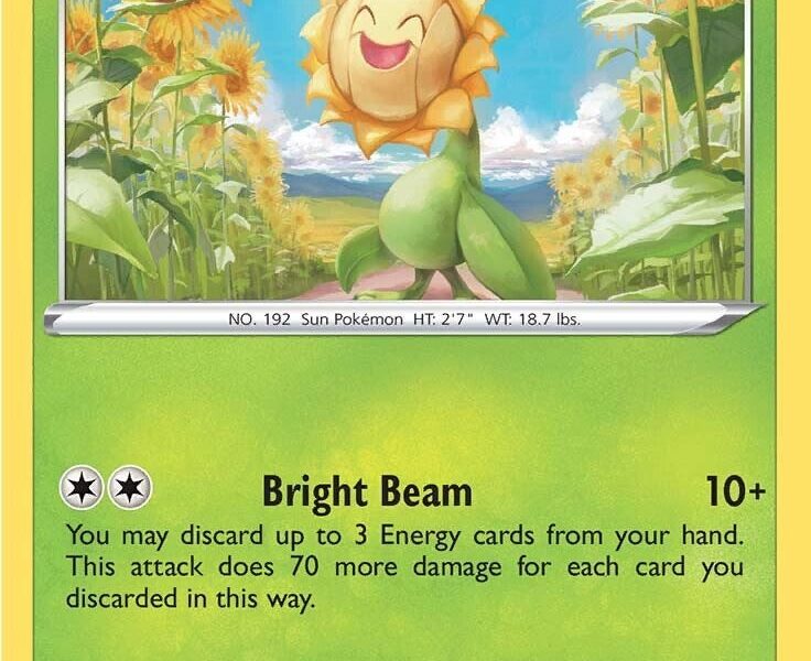 Sunflora Pokemon Kaart