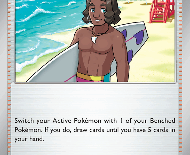 Surfer Pokemon Kaart
