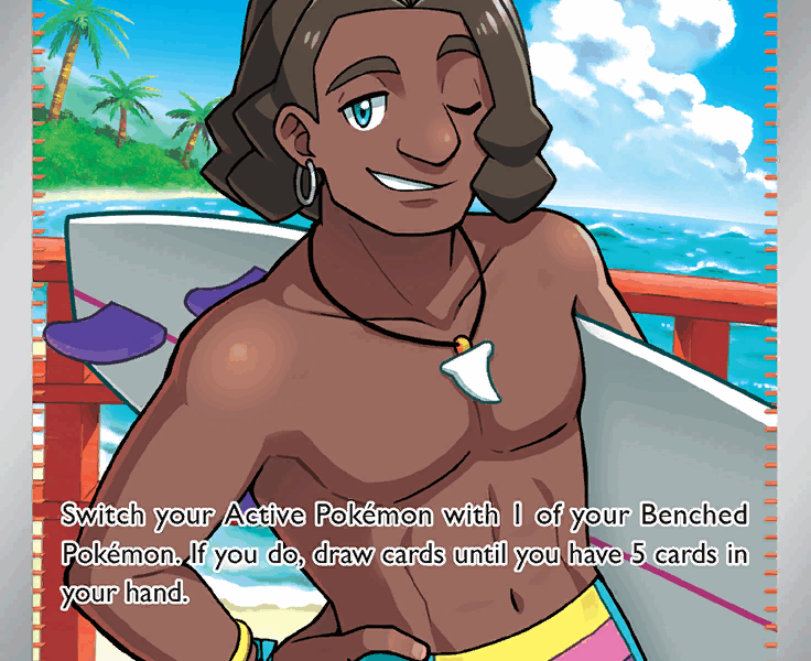 Surfer Pokemon Kaart