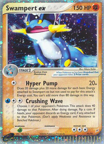 Swampert ex Pokemon Kaart