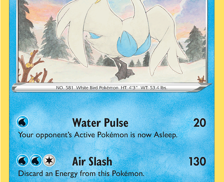 Swanna Pokemon Kaart