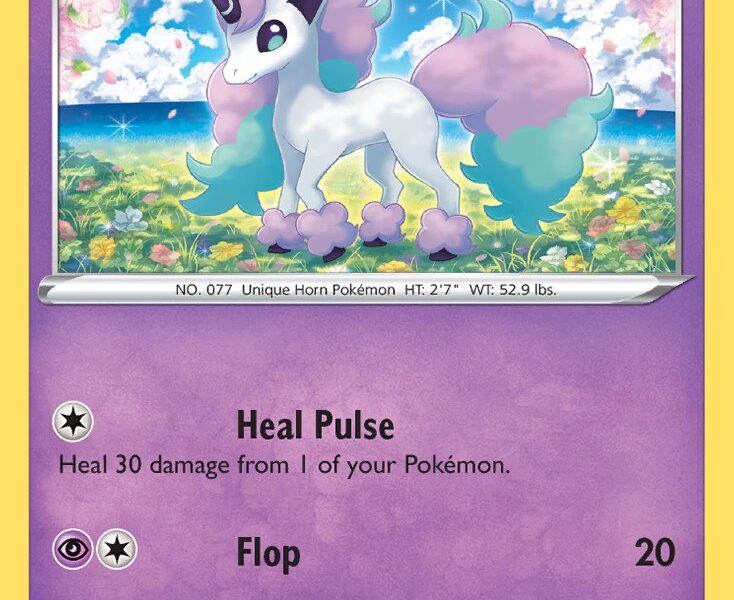 Galarian Ponyta Pokemon Kaart