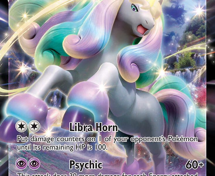Galarian Rapidash V Pokemon Kaart