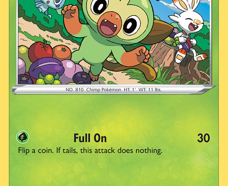 Grookey Pokemon Kaart