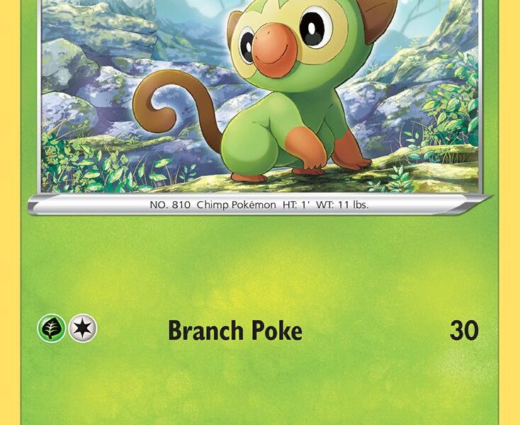 Grookey Pokemon Kaart
