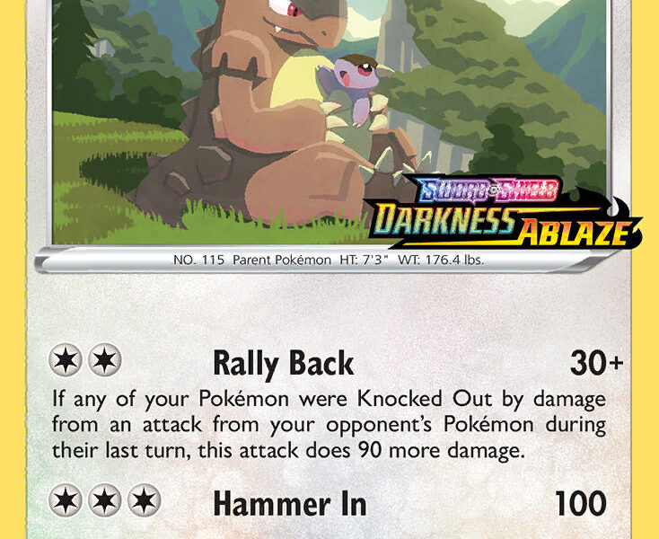 Kangaskhan Pokemon Kaart