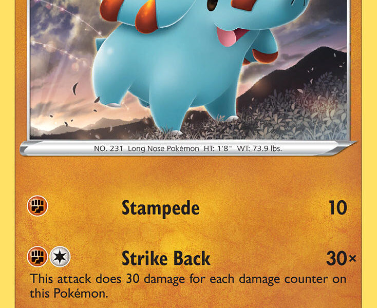 Phanpy Pokemon Kaart