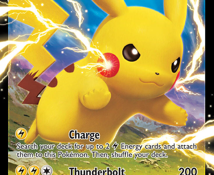 Pikachu V Pokemon Kaart