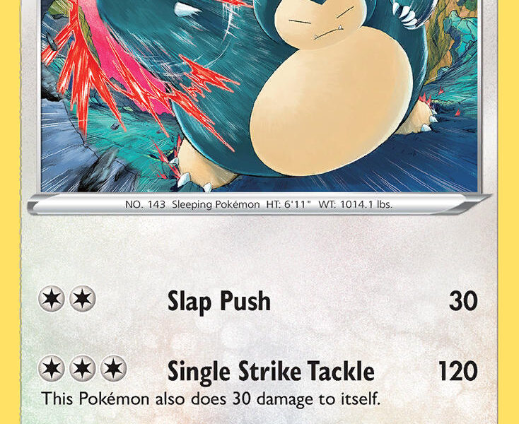 Snorlax Pokemon Kaart