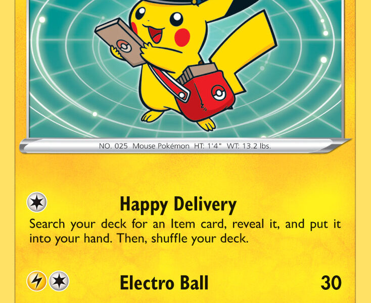 Special Delivery Pikachu Pokemon Kaart