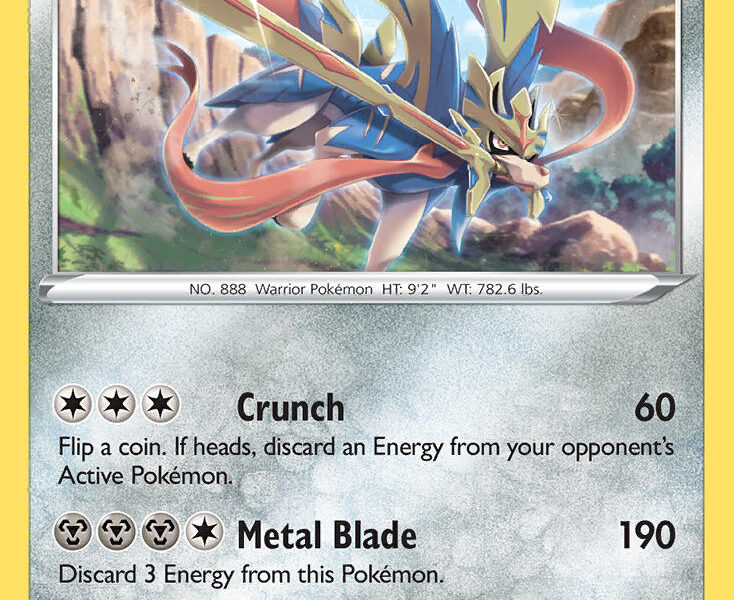Zacian Pokemon Kaart