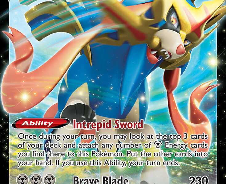 Zacian V Pokemon Kaart