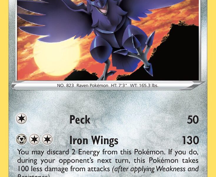 Corviknight Pokemon Kaart