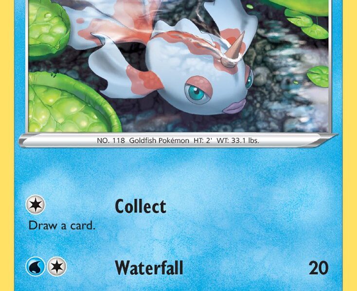 Goldeen Pokemon Kaart