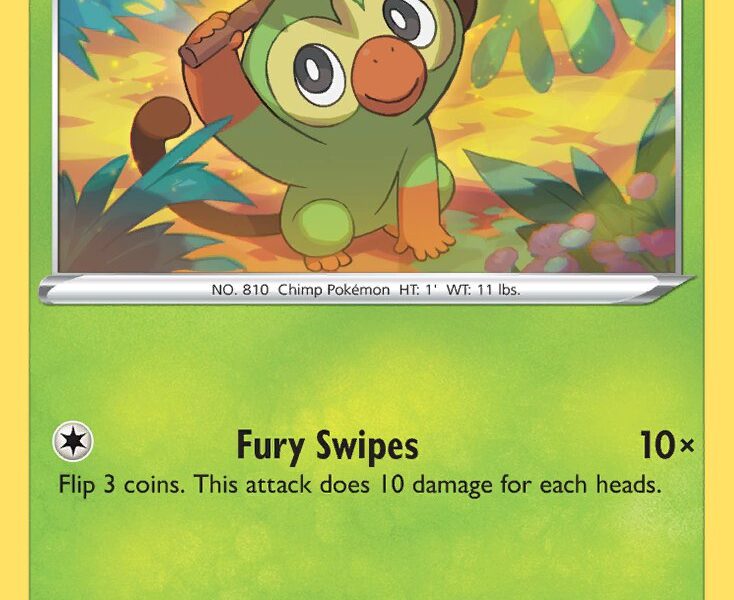 Grookey Pokemon Kaart
