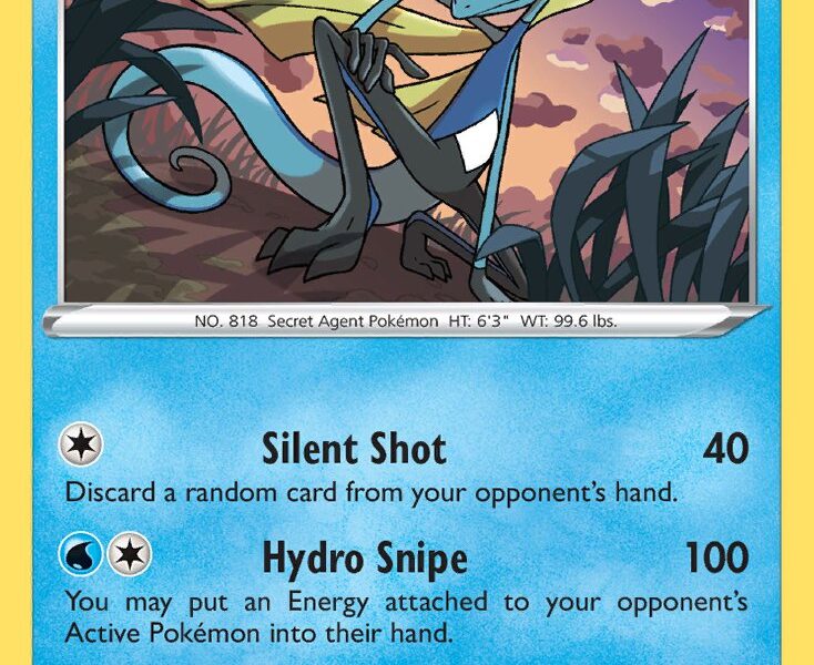 Inteleon Pokemon Kaart