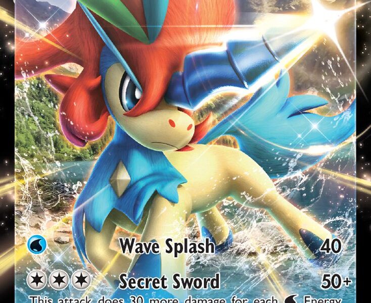 Keldeo V Pokemon Kaart