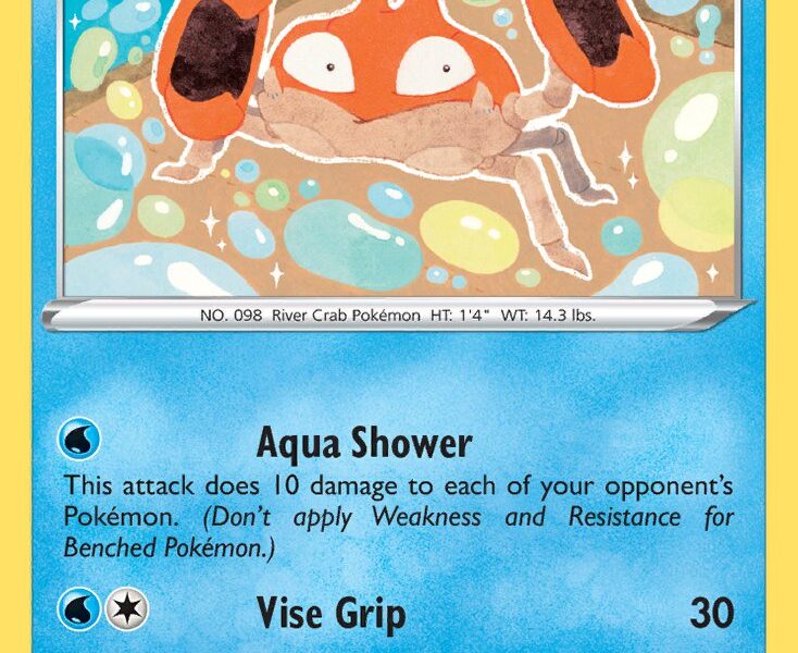 Krabby Pokemon Kaart