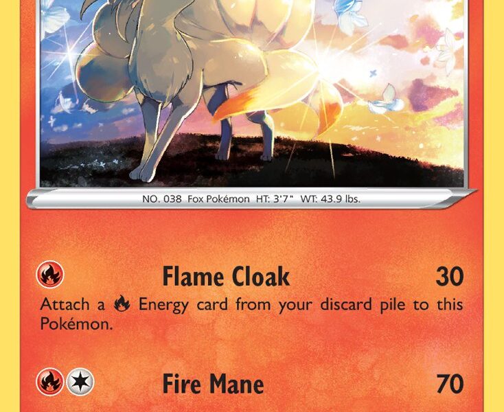 Ninetales Pokemon Kaart
