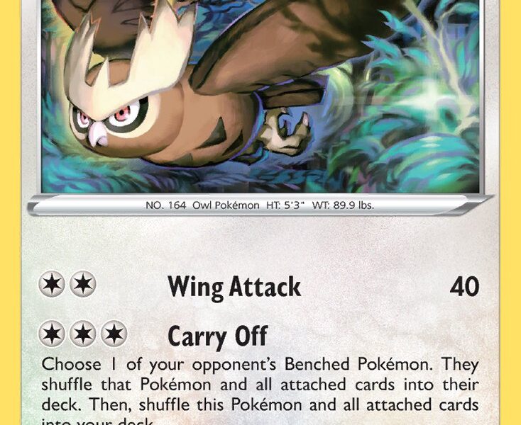 Noctowl Pokemon Kaart