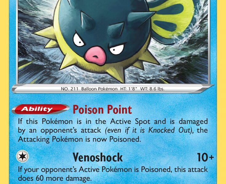 Qwilfish Pokemon Kaart