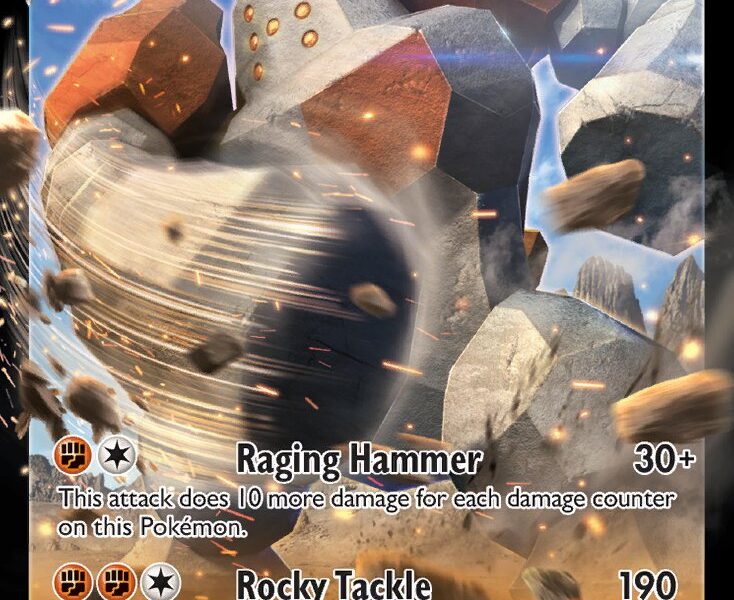 Regirock V Pokemon Kaart