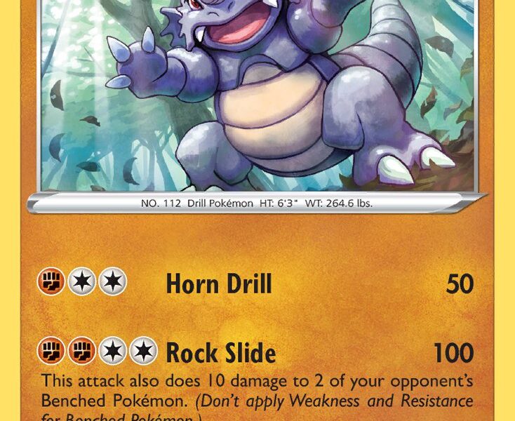 Rhydon Pokemon Kaart