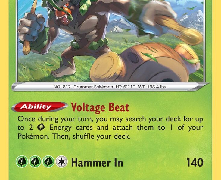 Rillaboom Pokemon Kaart