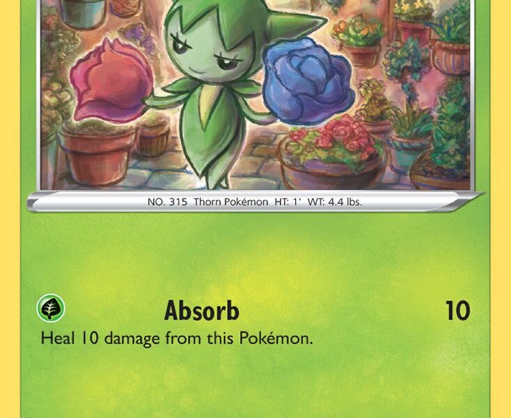 Roselia Pokemon Kaart