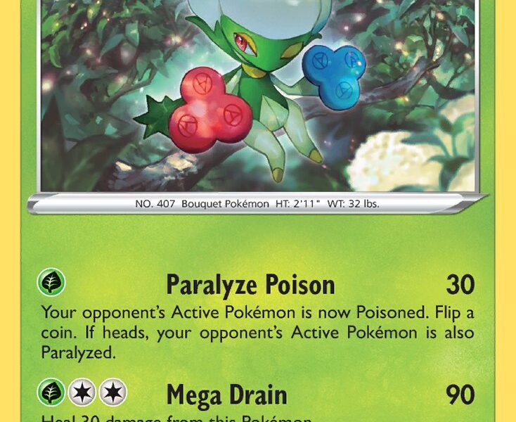 Roserade Pokemon Kaart