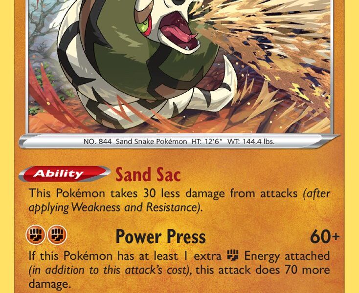 Sandaconda Pokemon Kaart