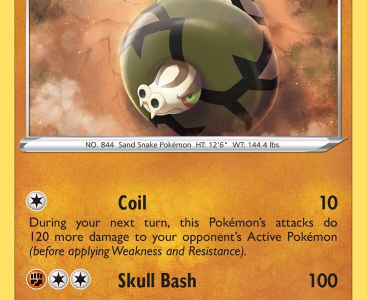 Sandaconda Pokemon Kaart