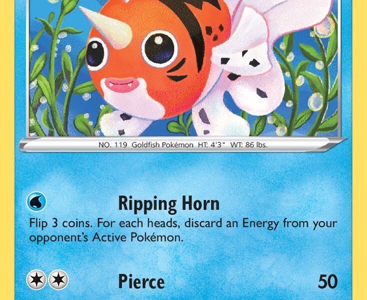 Seaking Pokemon Kaart