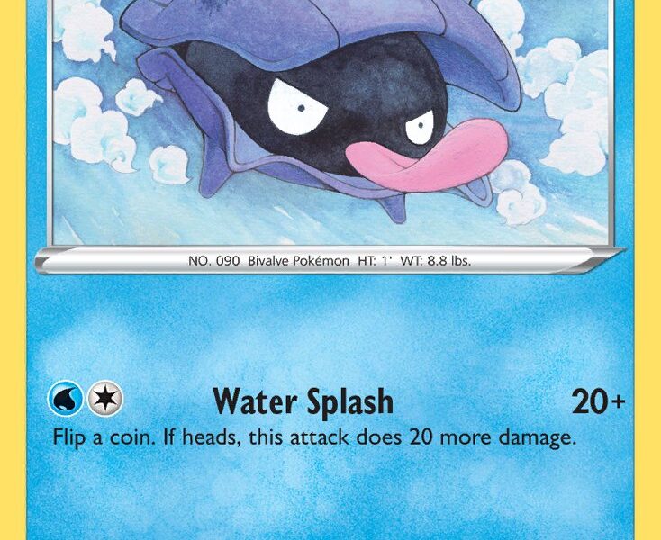 Shellder Pokemon Kaart