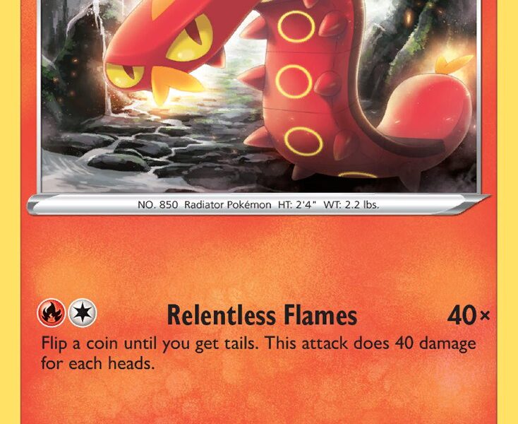 Sizzlipede Pokemon Kaart