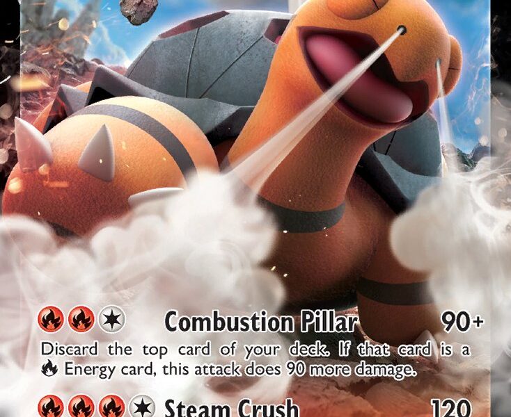 Torkoal V Pokemon Kaart