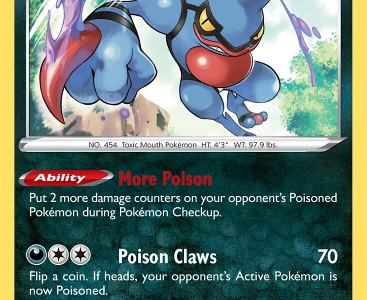 Toxicroak Pokemon Kaart