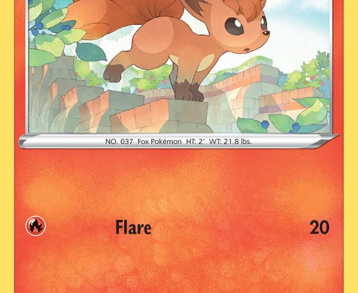 Vulpix Pokemon Kaart