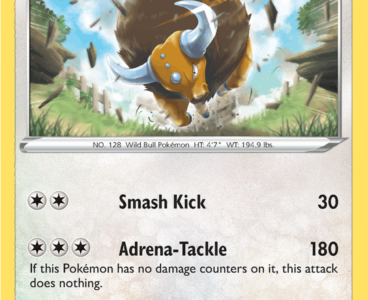 Tauros Pokemon Kaart