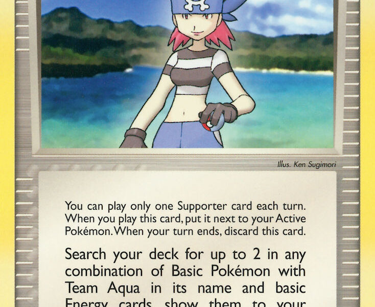 Team Aqua Conspirator Pokemon Kaart