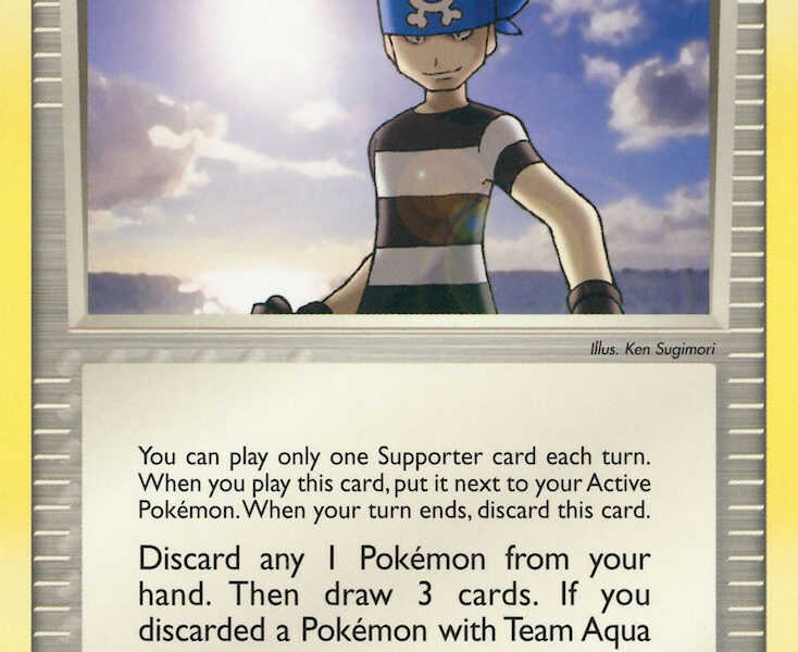 Team Aqua Schemer Pokemon Kaart
