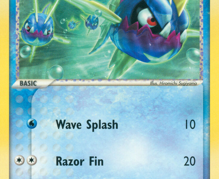 Team Aqua’s Carvanha Pokemon Kaart