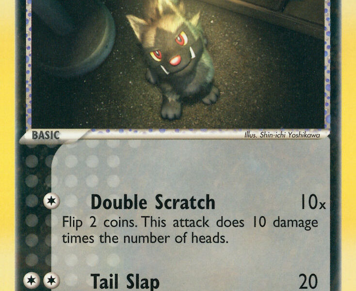 Team Aqua’s Poochyena Pokemon Kaart
