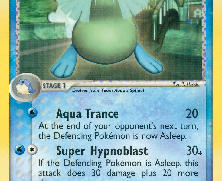 Team Aqua’s Sealeo Pokemon Kaart