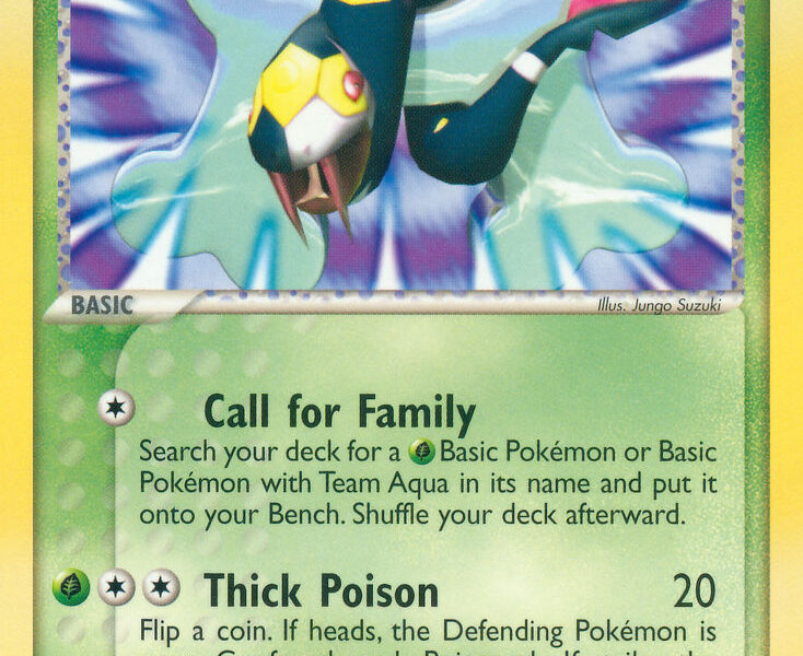 Team Aqua’s Seviper Pokemon Kaart