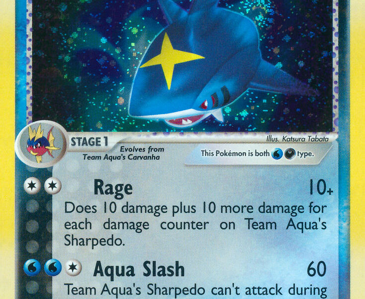 Team Aqua’s Sharpedo Pokemon Kaart