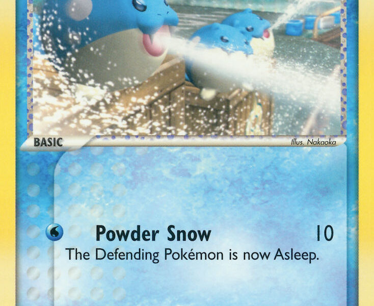 Team Aqua’s Spheal Pokemon Kaart